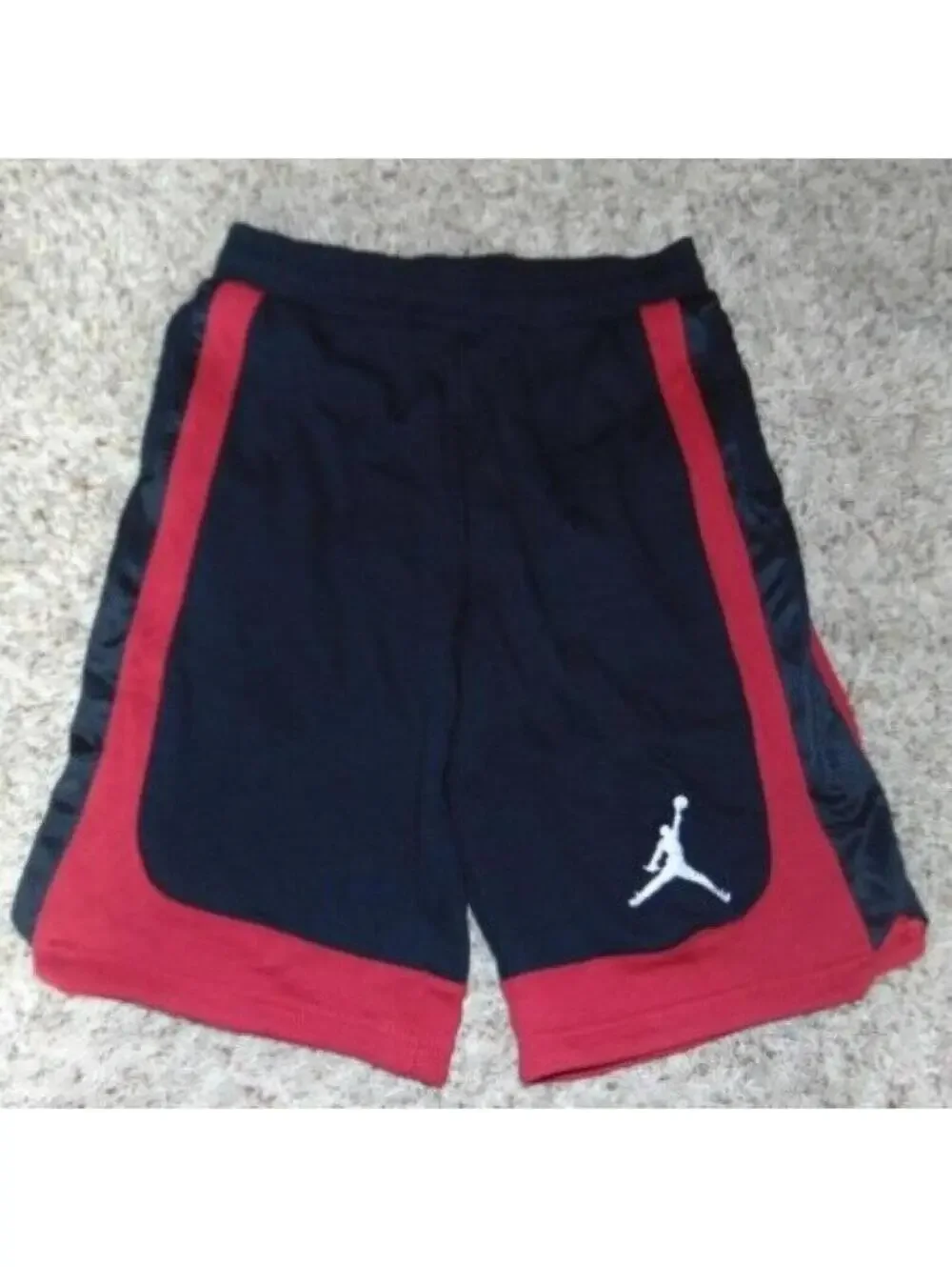 Nike Jordan Jumpman Shorts Boys L Black Red Athletic Sweats Basketball